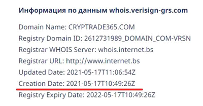 Cryptrade365 сайт