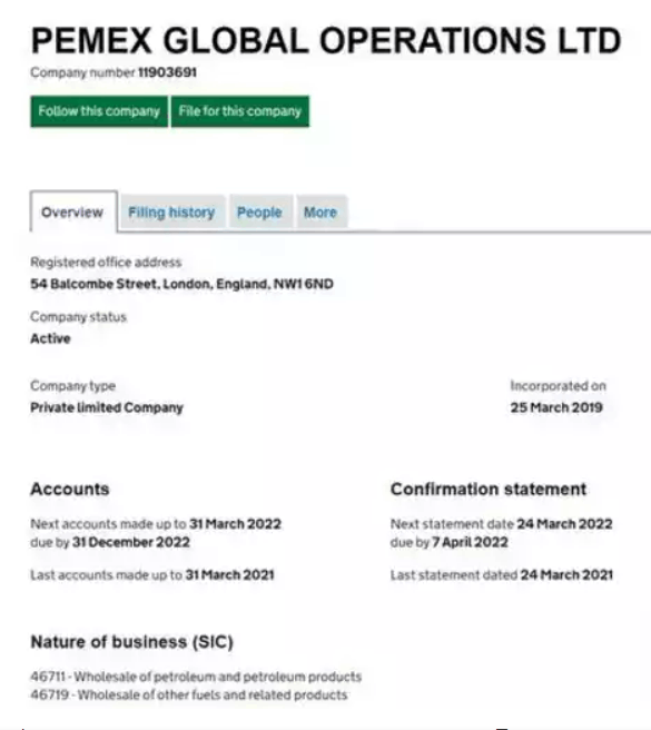 Pemex Group о компании 