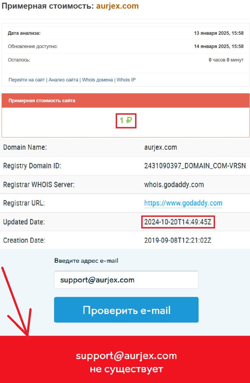 Остерегайтесь очередного лохотрона! Не инвестируйте в проект Aurjex (aurjex.com) - 2