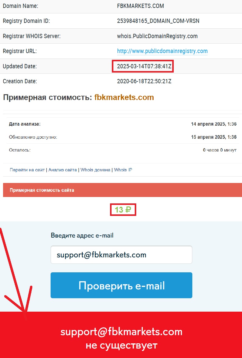 FBK MARKETS (www.fbkmarkets.com) — стандартный лохотрон, созданный мошенниками! - 2