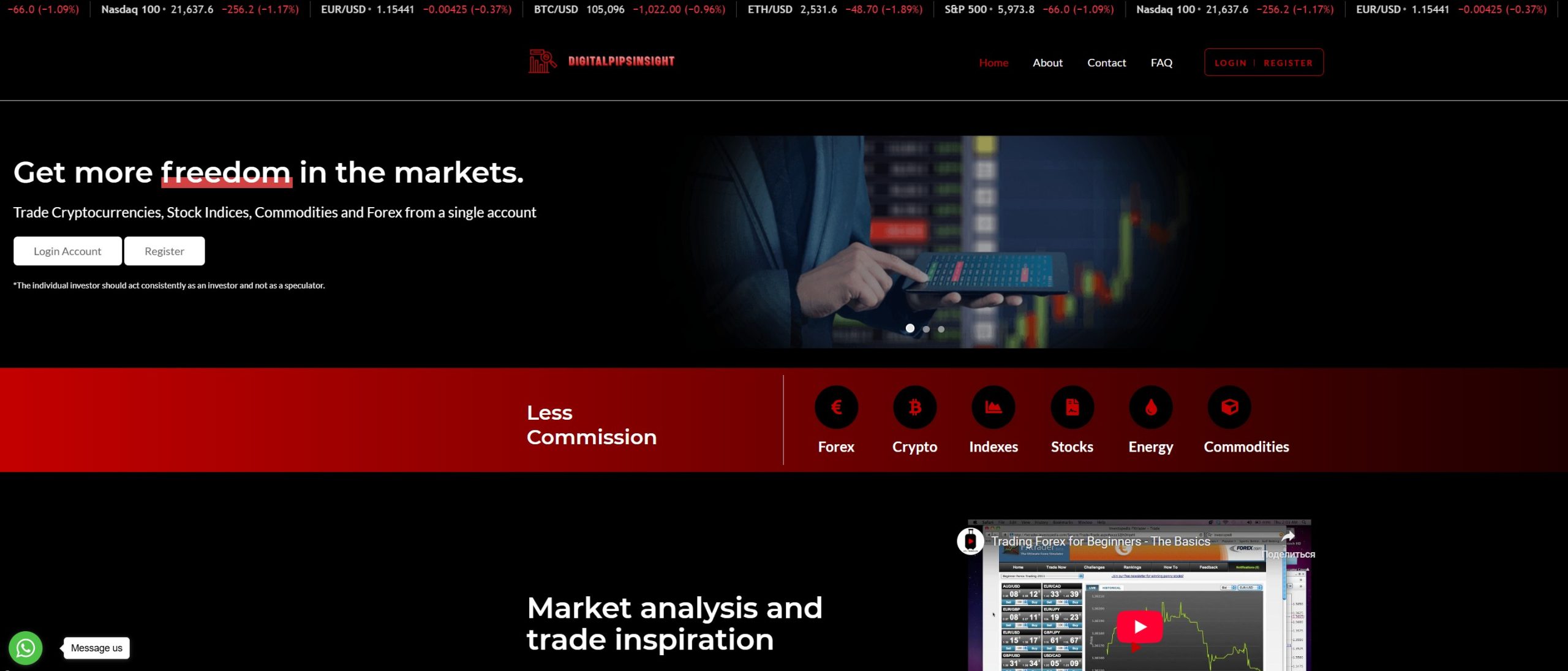 Digitalpipsinsight (digitalpipsinsight.pro) — аферистская площадка для обмана - 1