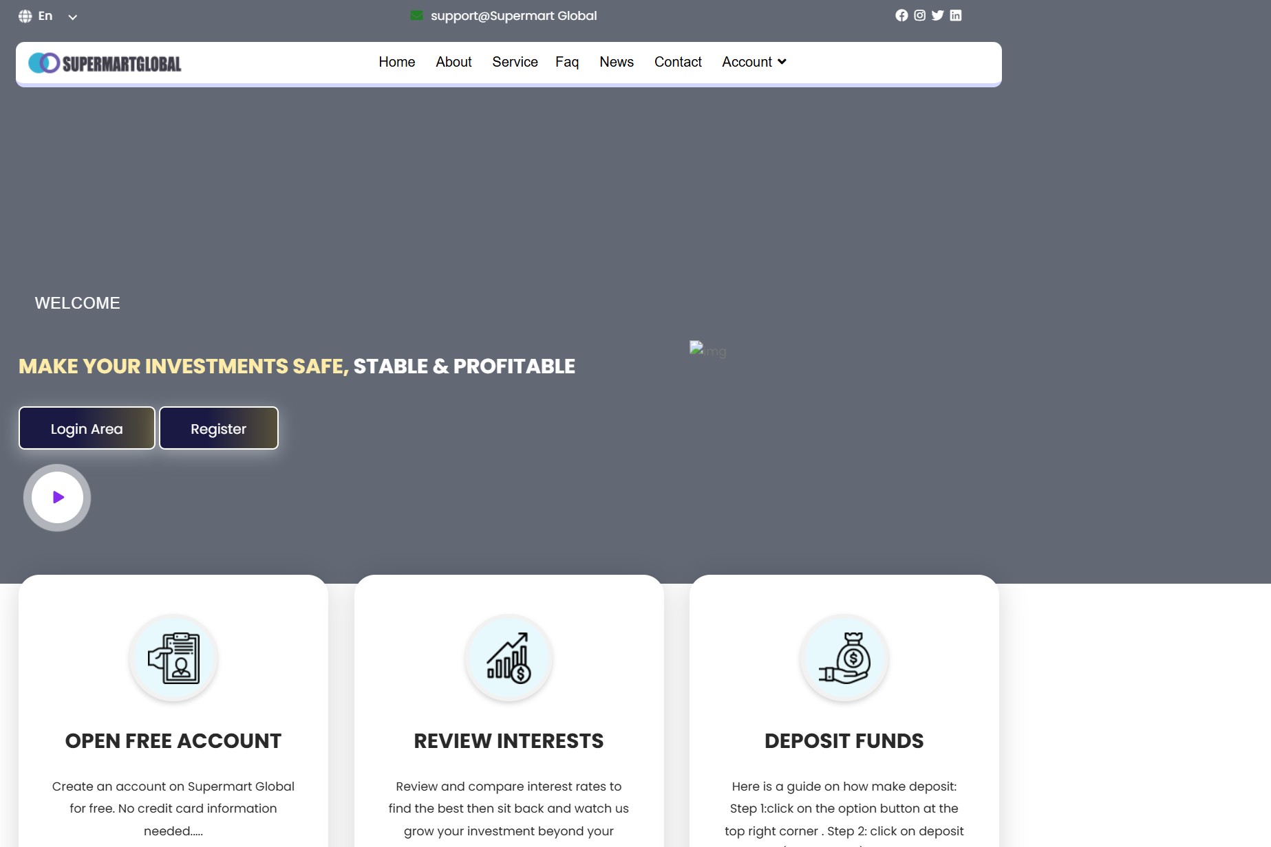 Supermart Global (supermartglobal.com) — лжеброкерский проект охотится на инвесторов! - 1