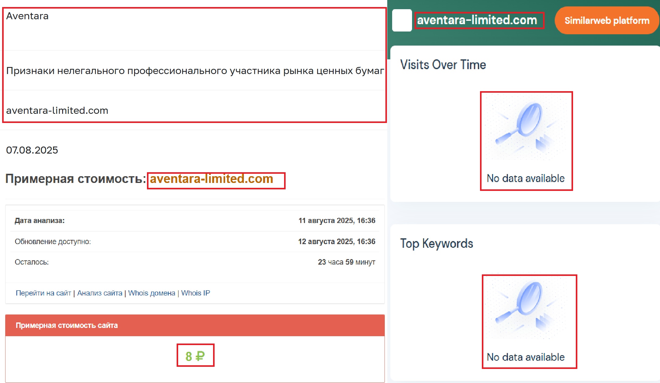 Аферистский брокер Aventara (aventara-limited.com). Отзывы и возврат денег - 3
