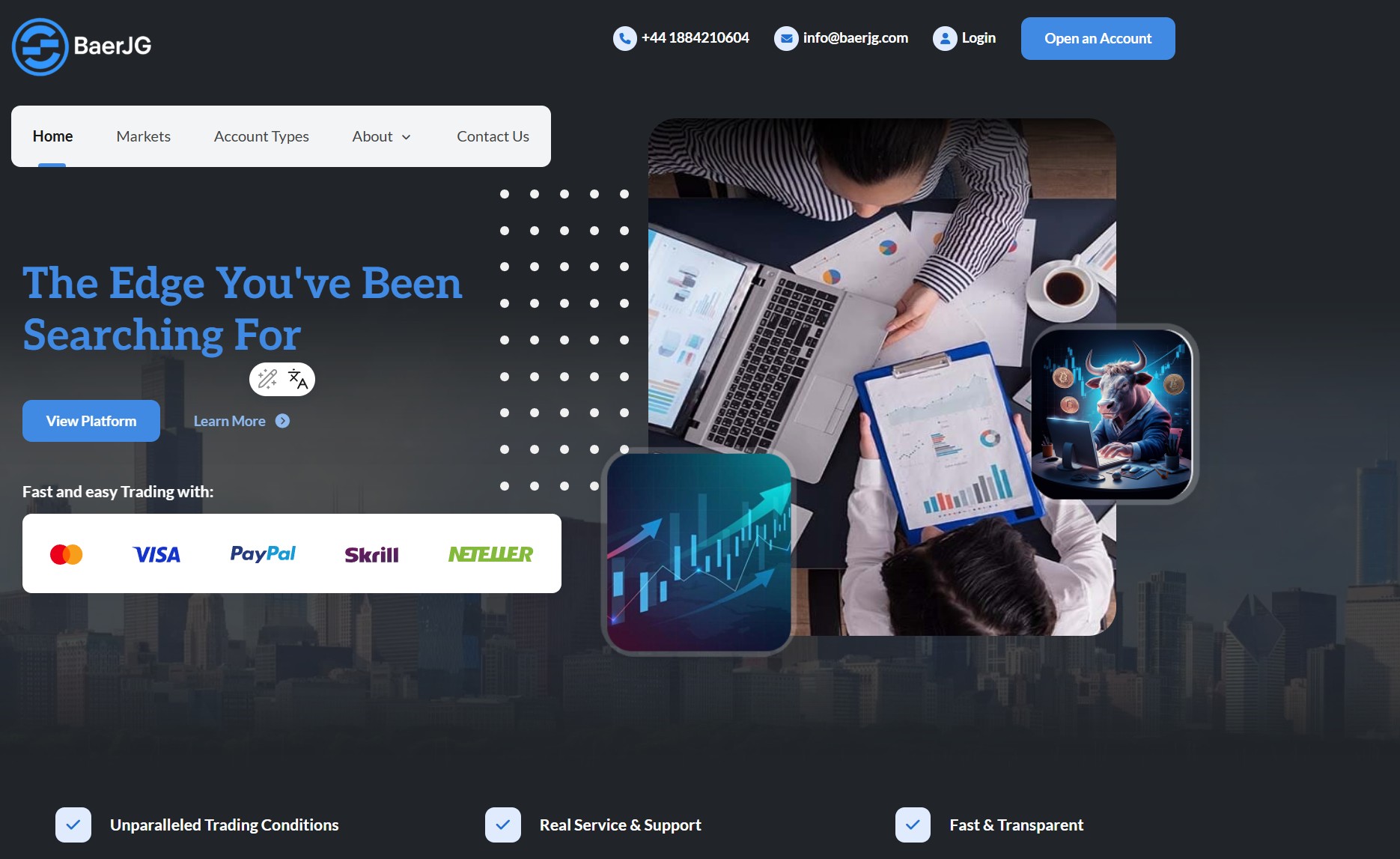 Фальшивый брокер BaerJG (baerjg.com). Отзывы и возврат денег - 1