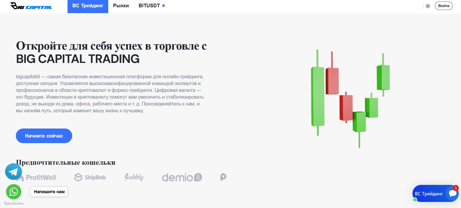 Лжеброкер BIG CAPITAL TRADING (bigcapitaltd.com). Отзывы и возврат денег - 1