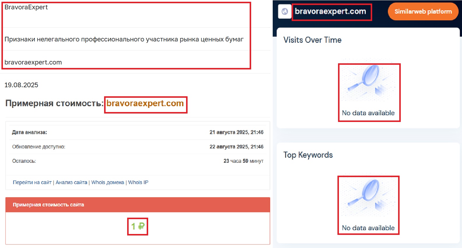 Фальшивый брокер Bravora Expert (bravoraexpert.com). Отзывы и возврат денег - 3