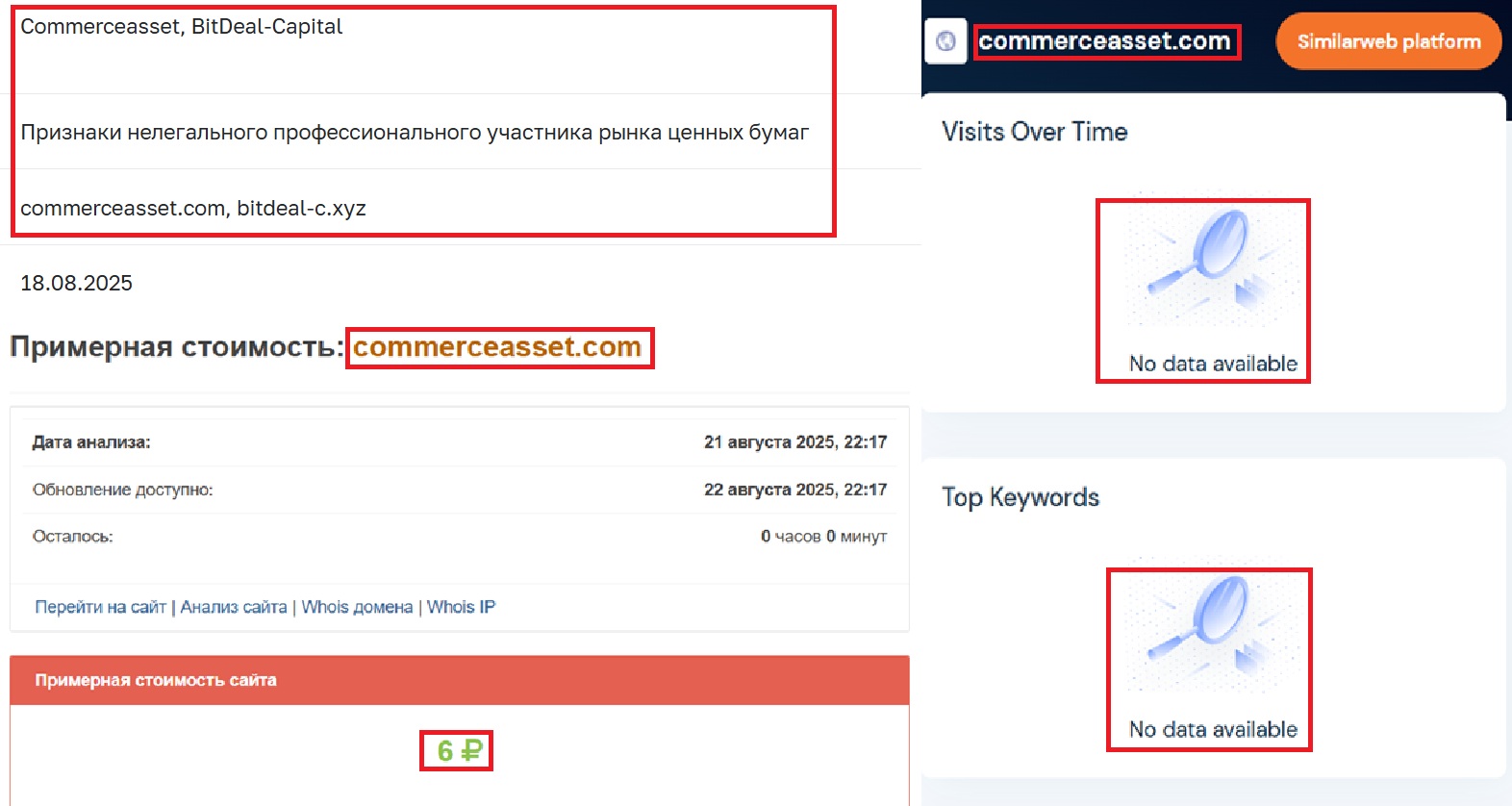 Фальшивый брокер Commerce Аsset (commerceasset.com). Отзывы и возврат денег - 3 Фальшивый брокер Commerce Аsset (commerceasset.com). Отзывы и возврат денег - 3