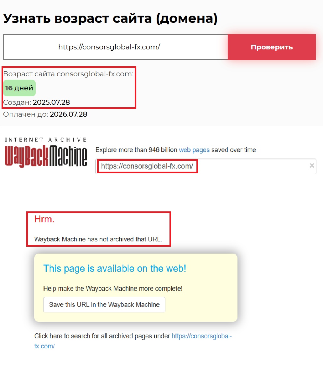 Фальшивый брокер ConsorsGlobal (consorsglobal-fx.com). Отзывы и возврат денег - 2