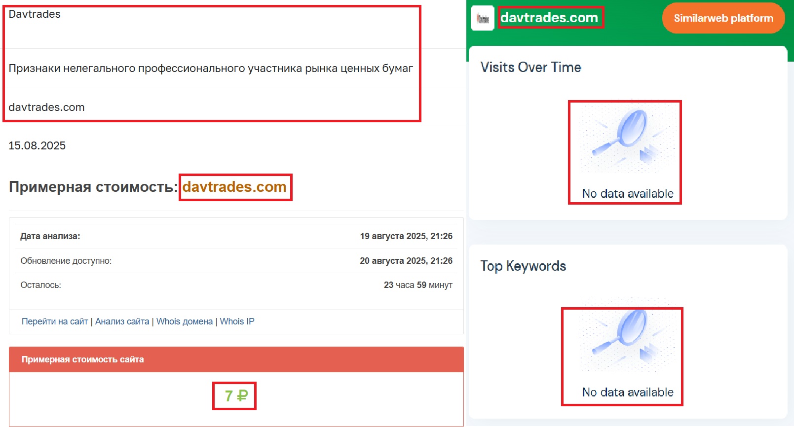 Фальшивый брокер Davtrades (davtrades.com). Отзывы и возврат денег - 3
