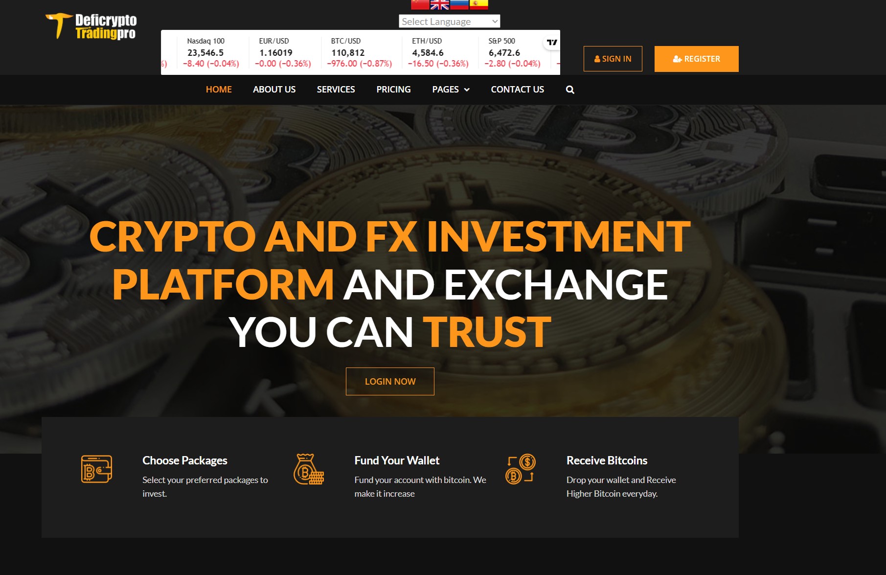 Лжеброкер Deficrypto Tradingpro (deficryptotradingpro.com). Отзывы и возврат денег - 1