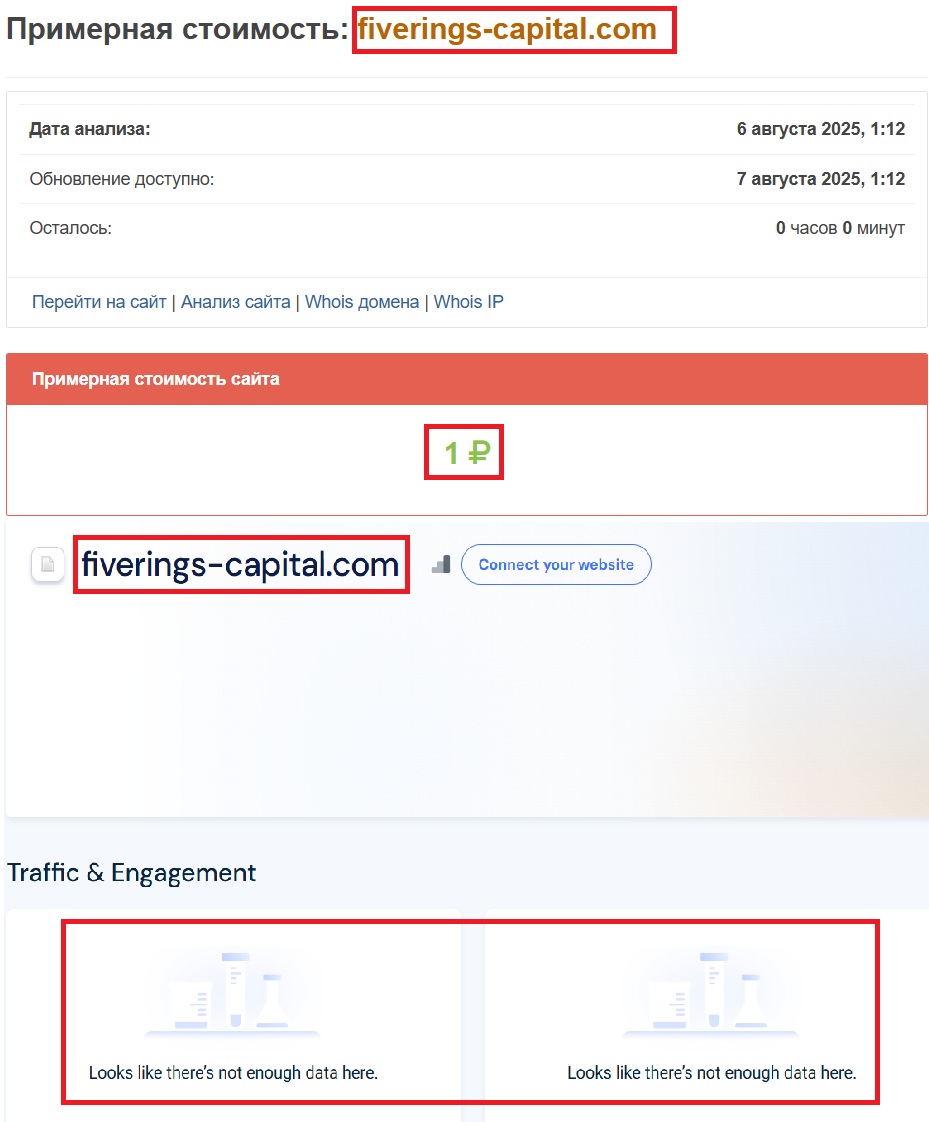 Лжеброкер Five Rings Capital LL (fiverings-capital.com). Отзывы и возврат денег - 3