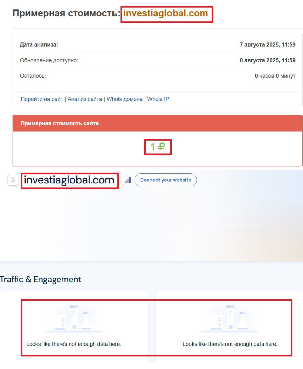 Фальшивый брокер Investia Global (investiaglobal.com). Отзывы и возврат денег - 3
