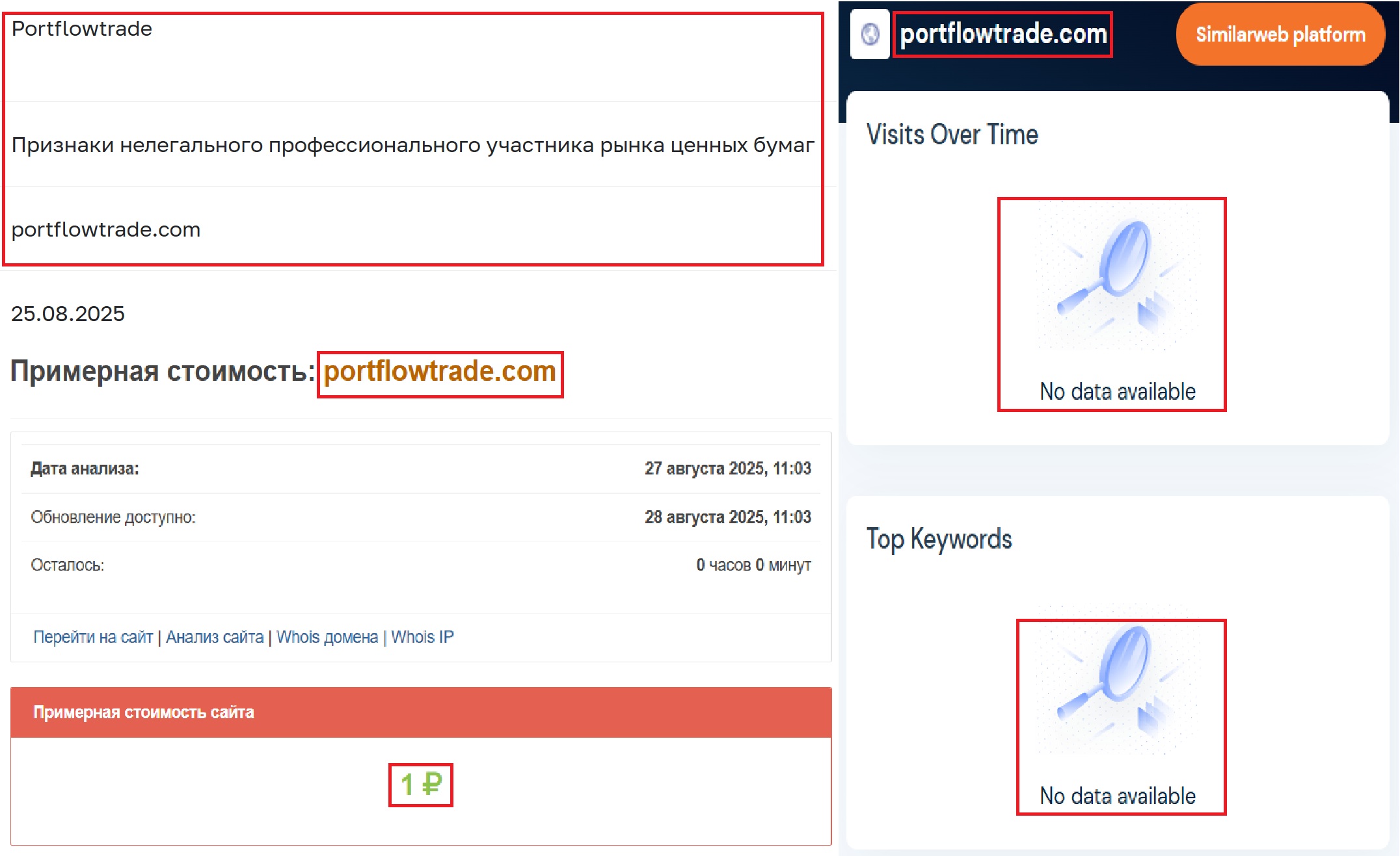 Фальшивый брокер Portflowtrade (portflowtrade.com). Отзывы и возврат денег - 3