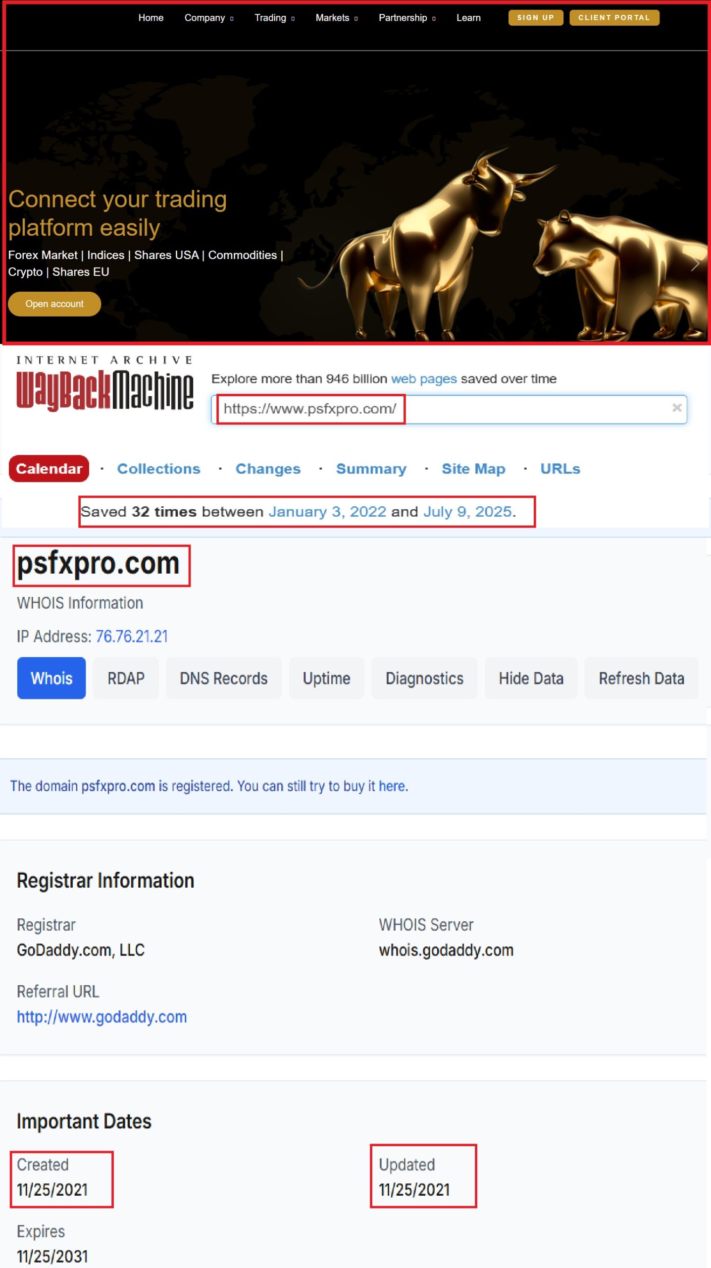 Фальшивый брокер PSFXPRO (psfxpro.com). Отзывы и возврат денег - 2