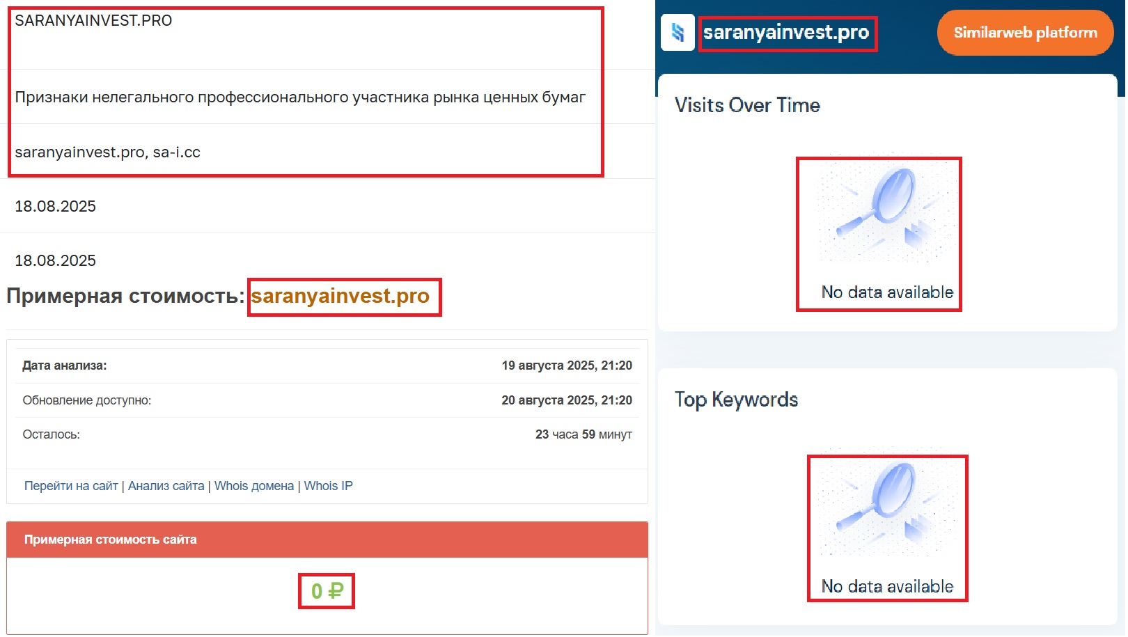 Лжеброкер SARANYA INVESTING (saranyainvest.pro). Отзывы и возврат денег - 3