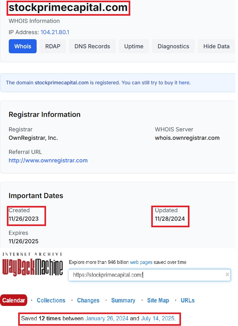 Лжеброкер StockPrime Capital (stockprimecapital.com). Отзывы и возврат денег - 2