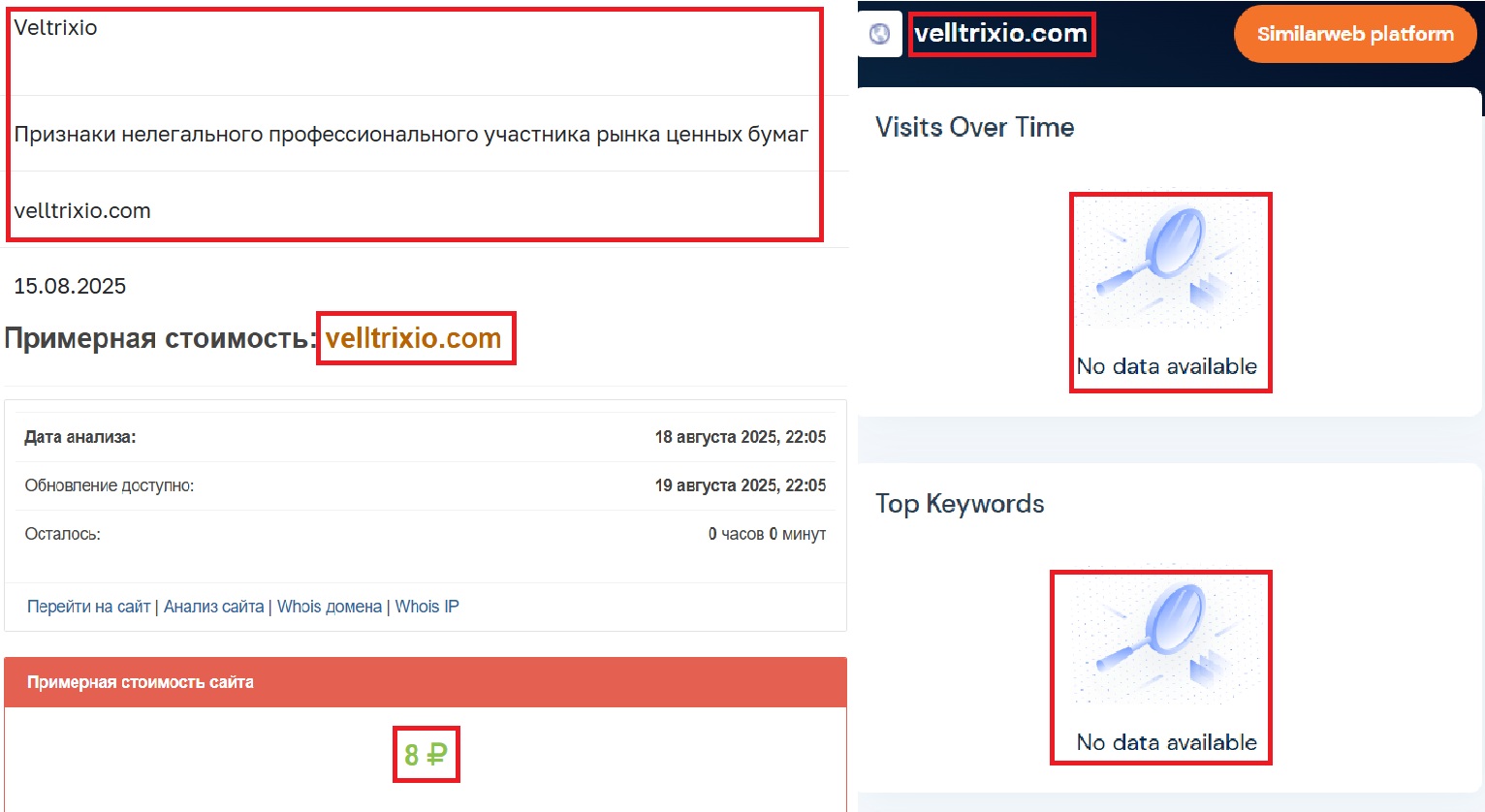 Лжеброкер Veltrixio (velltrixio.com). Отзывы и возврат денег - 3