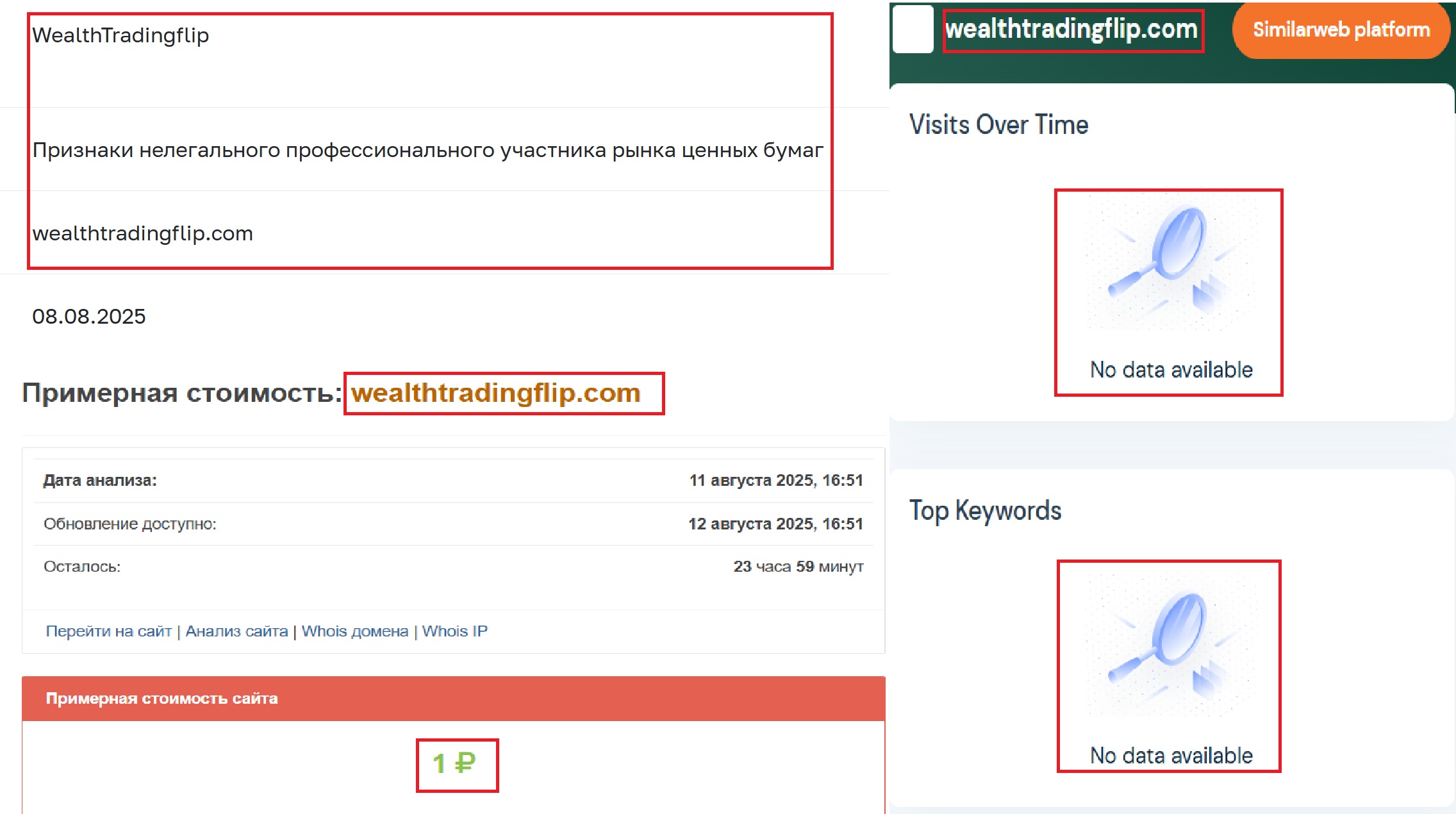 Фальшивый брокер Wealthtradingflip (wealthtradingflip.com). Отзывы и возврат денег - 3