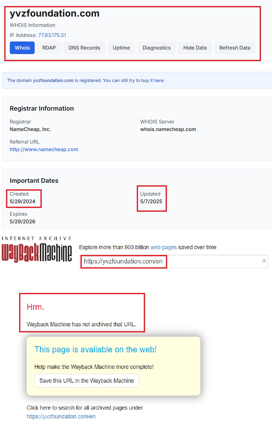 Лжеброкер YVZfoundation (yvzfoundation.com). Отзывы и возврат денег - 2