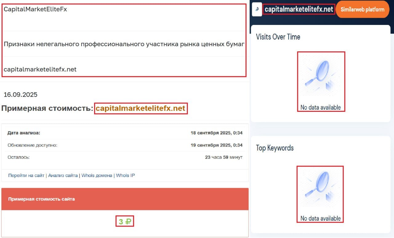 Фальшивый брокер CapitalMarketEliteFx (capitalmarketelitefx.net). Отзывы и возврат денег - 3