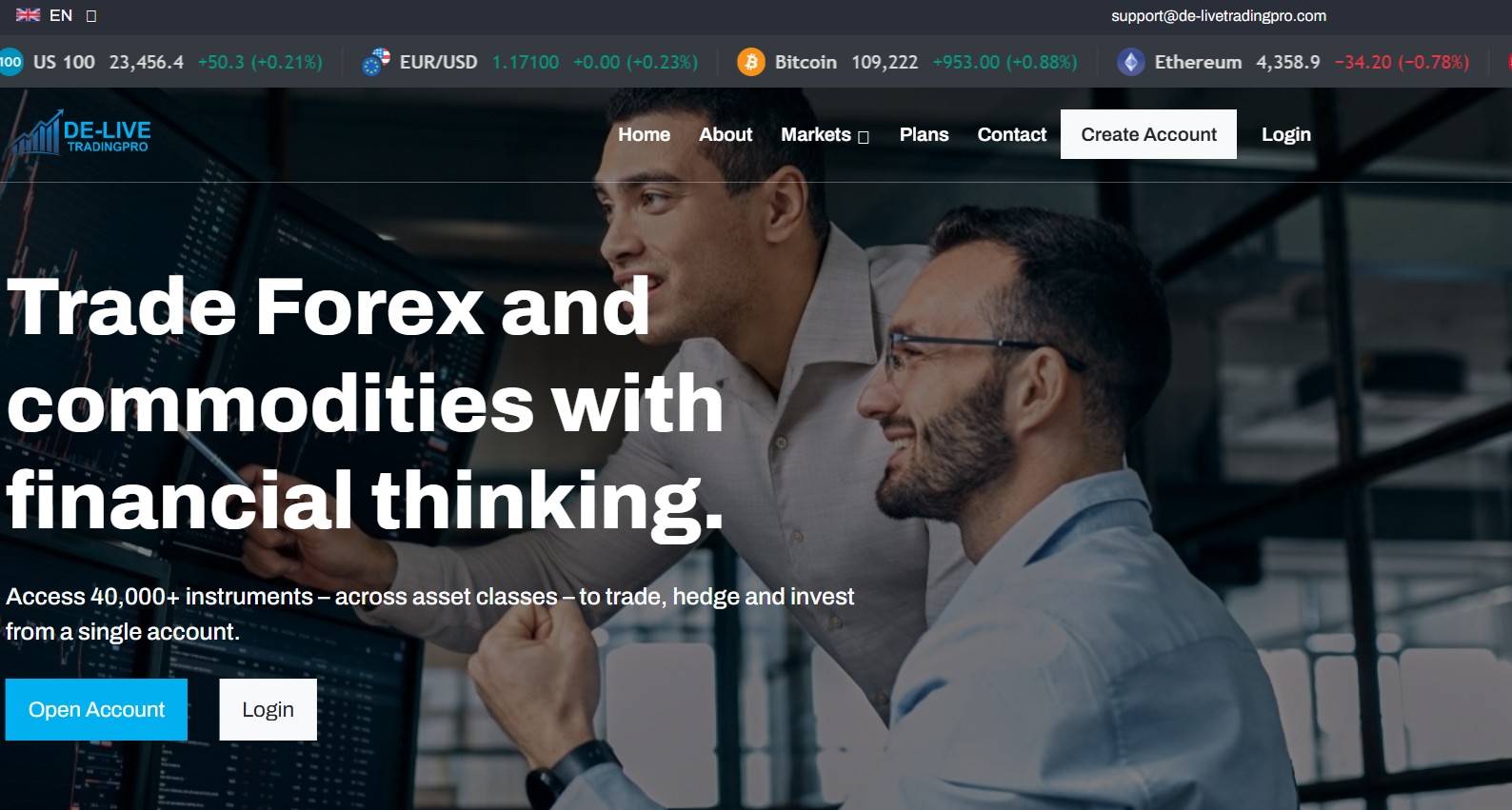 Фальшивый брокер De-livetradingpro (de-livetradingpro.com). Отзывы и возврат денег - 1