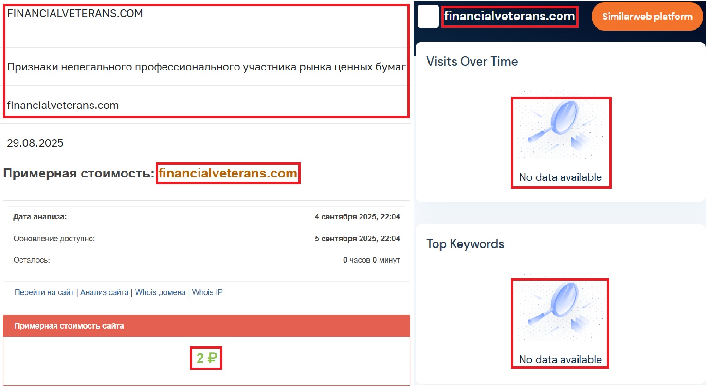 Фальшивый брокер Financial Veterans (financialveterans.com). Отзывы и возврат денег - 3