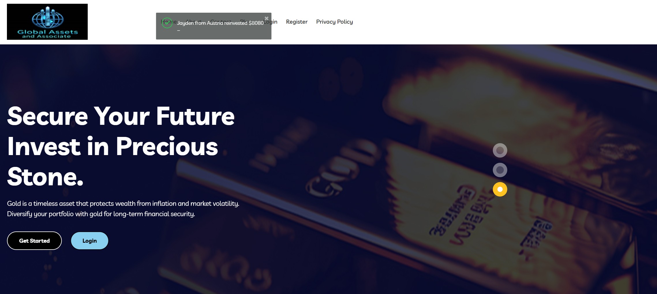 Аферистский брокер Global Assets & Associate (globassetsandassoc.com). Отзывы и возврат денег - 1