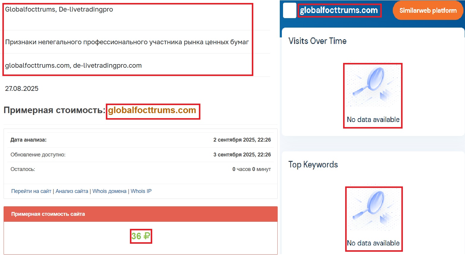 Аферистский брокер Global focttrums (globalfocttrums.com). Отзывы и возврат денег - 3