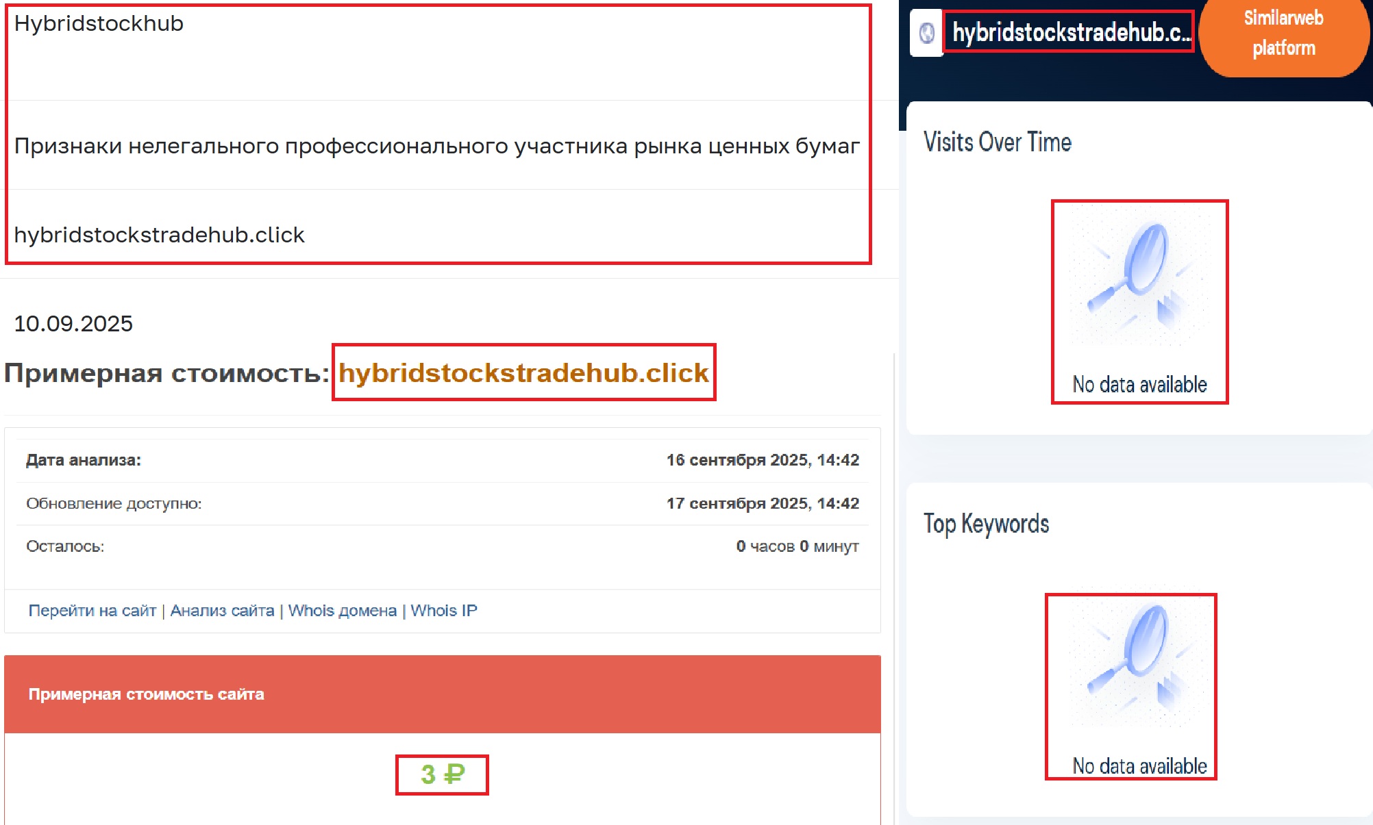 Фальшивый брокер Hybridstockhub (hybridstockstradehub.click). Отзывы и возврат денег - 3