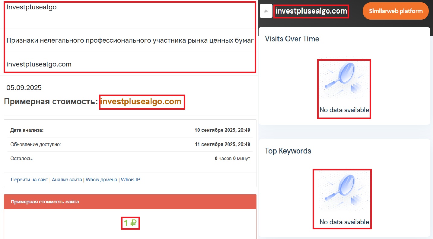 Лжеброкер Investplusealgo (investplusealgo.com). Отзывы и возврат денег - 3