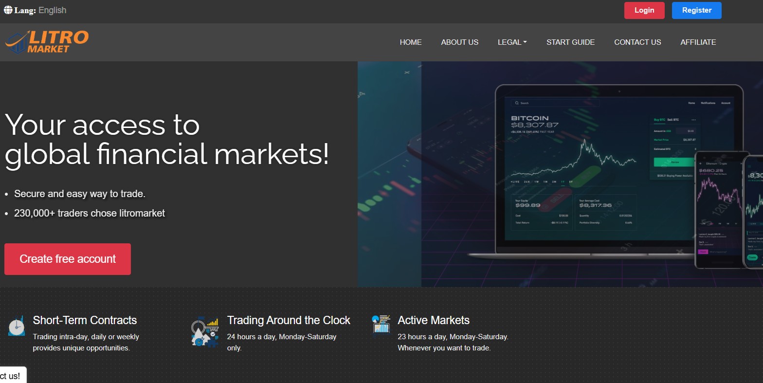 Лжеброкер Litro Market (litromarket.net). Отзывы и возврат денег - 1