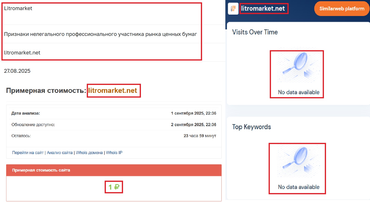 Лжеброкер Litro Market (litromarket.net). Отзывы и возврат денег - 3