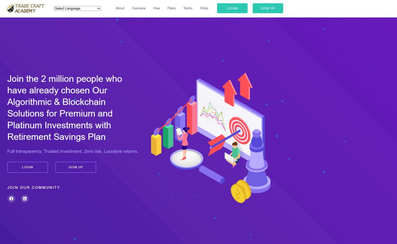 Аферистский брокер Trade Craft Academy (tradecraftacademy.net). Отзывы и возврат денег - 1