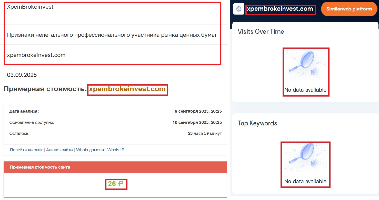 Фальшивый брокер XpemBroke Invest (xpembrokeinvest.com). Отзывы и возврат денег - 3