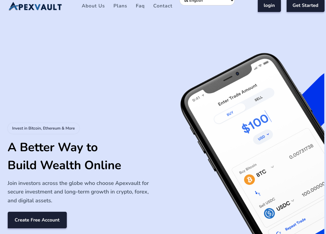 Лжеброкер Apexvault (apexvault.org). Отзывы и возврат денег - 1