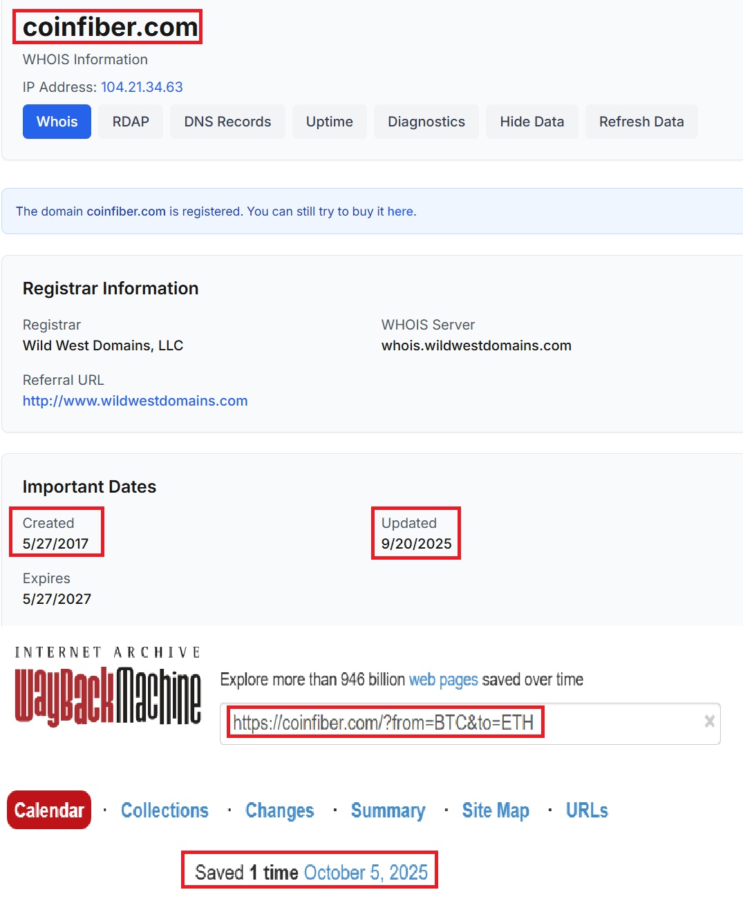 Мошеннический обменник CoinFiber (coinfiber.com). Отзывы и возврат денег! - 2