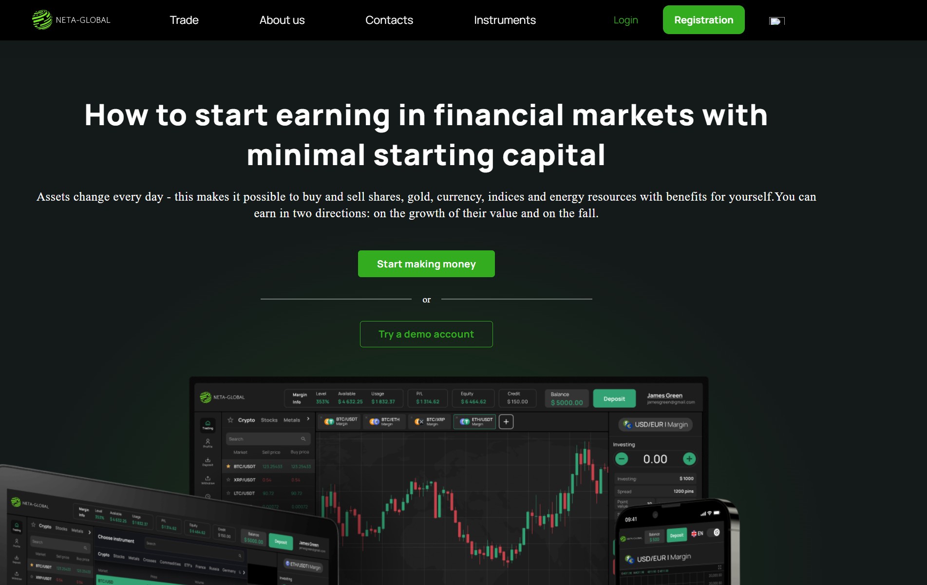 Лжеброкер Neta Global (neta-global.com). Отзывы и возврат денег - 1