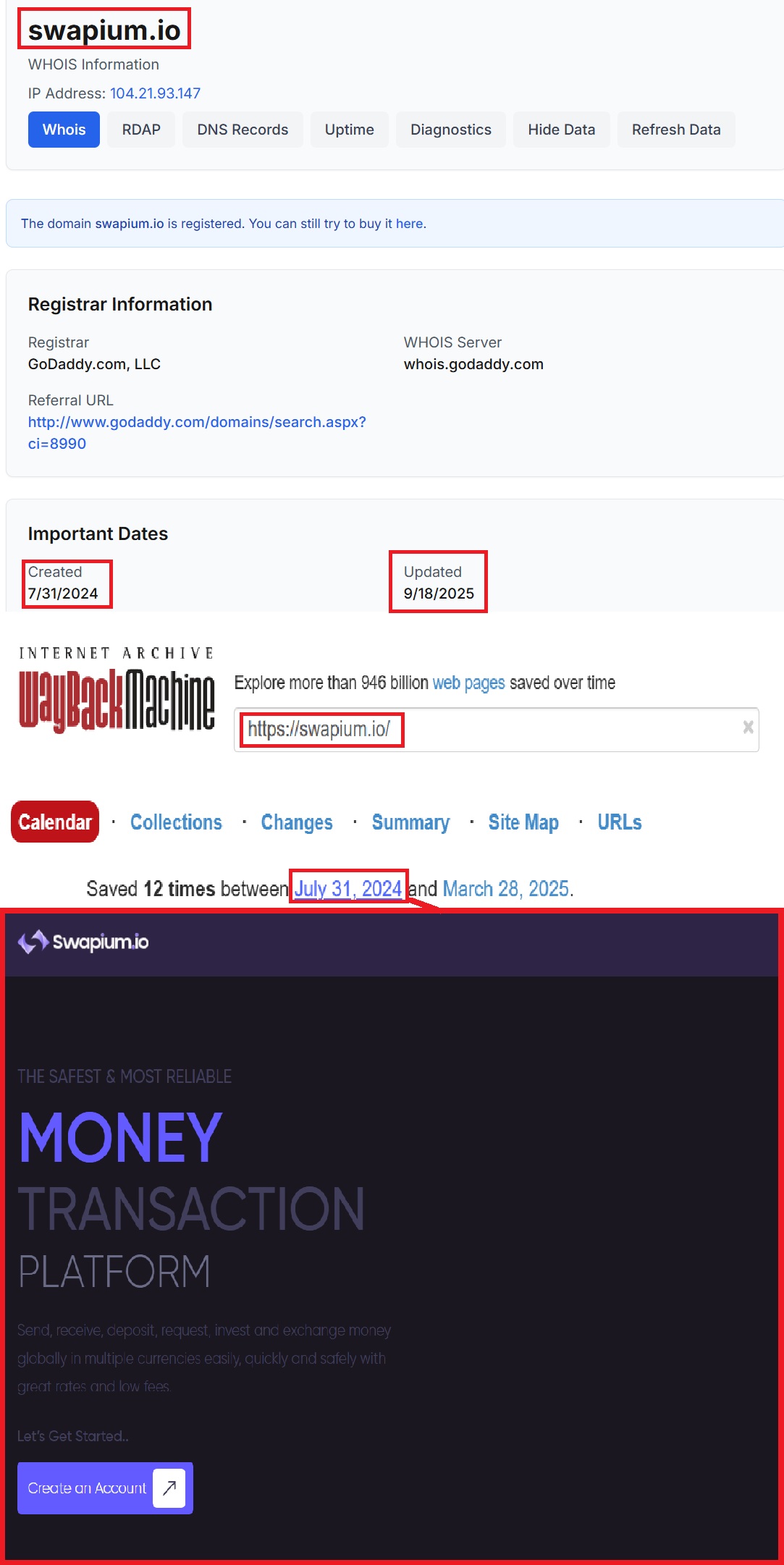 Мошеннический обменник Swapium (swapium.io). Отзывы и возврат денег - 2