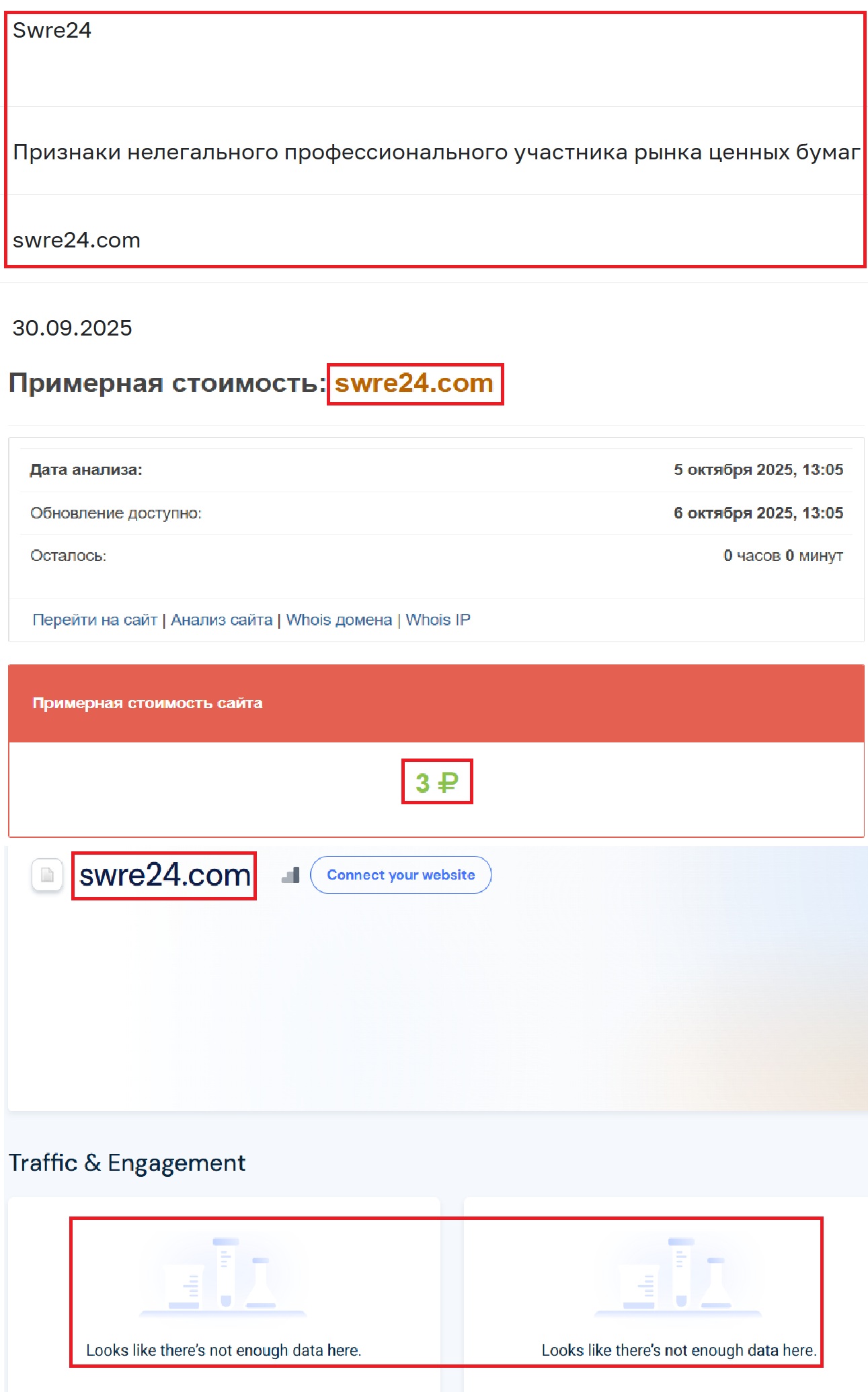 Лжеброкер Swre24 (swre24.com). Отзывы и возврат денег - 3