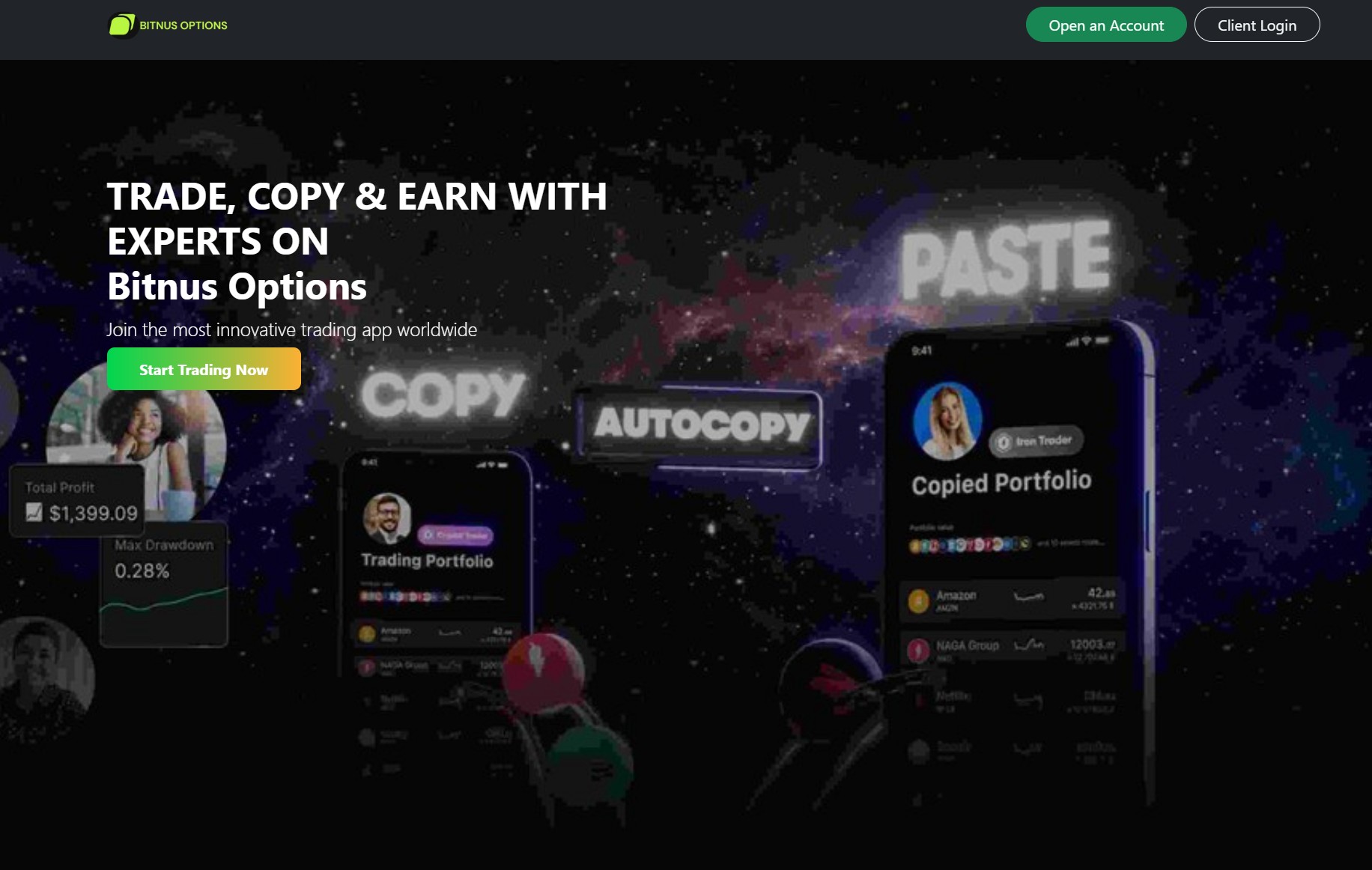 Мошеннический брокер Bitnus Options (bitnusoptionsinc.cc). Отзывы и возврат денег - 1