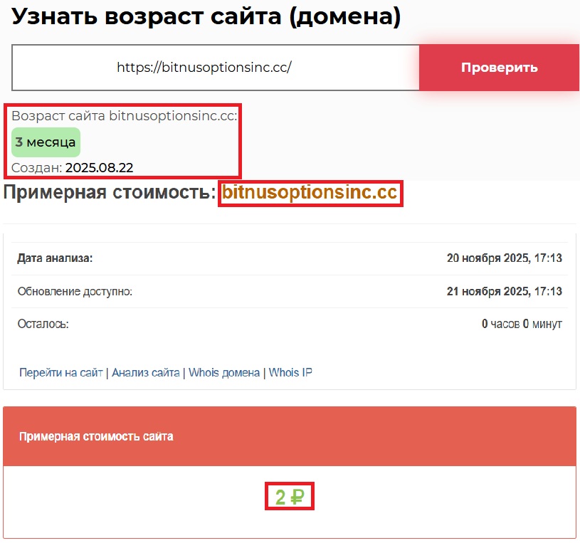 Мошеннический брокер Bitnus Options (bitnusoptionsinc.cc). Отзывы и возврат денег - 2
