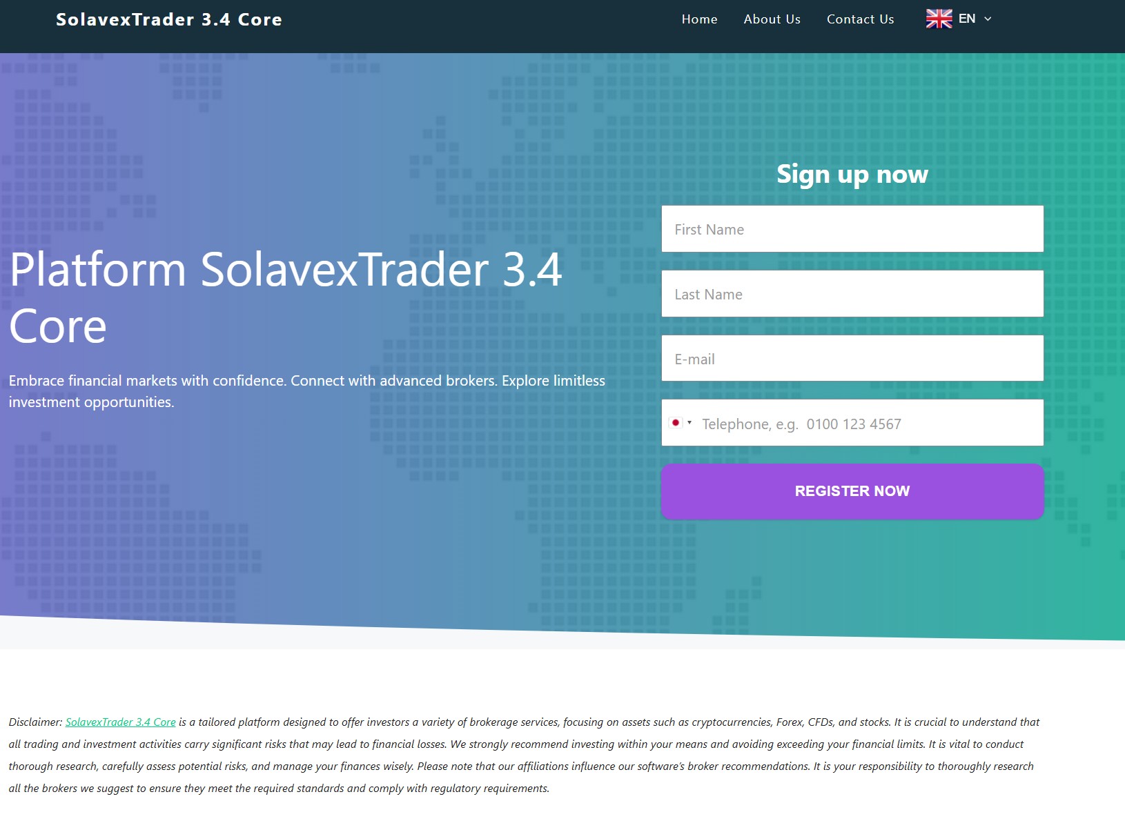 Мошеннический брокер SolavexTrader 3.4 Core (solavextrader34core.net). Отзывы и возврат денег - 1