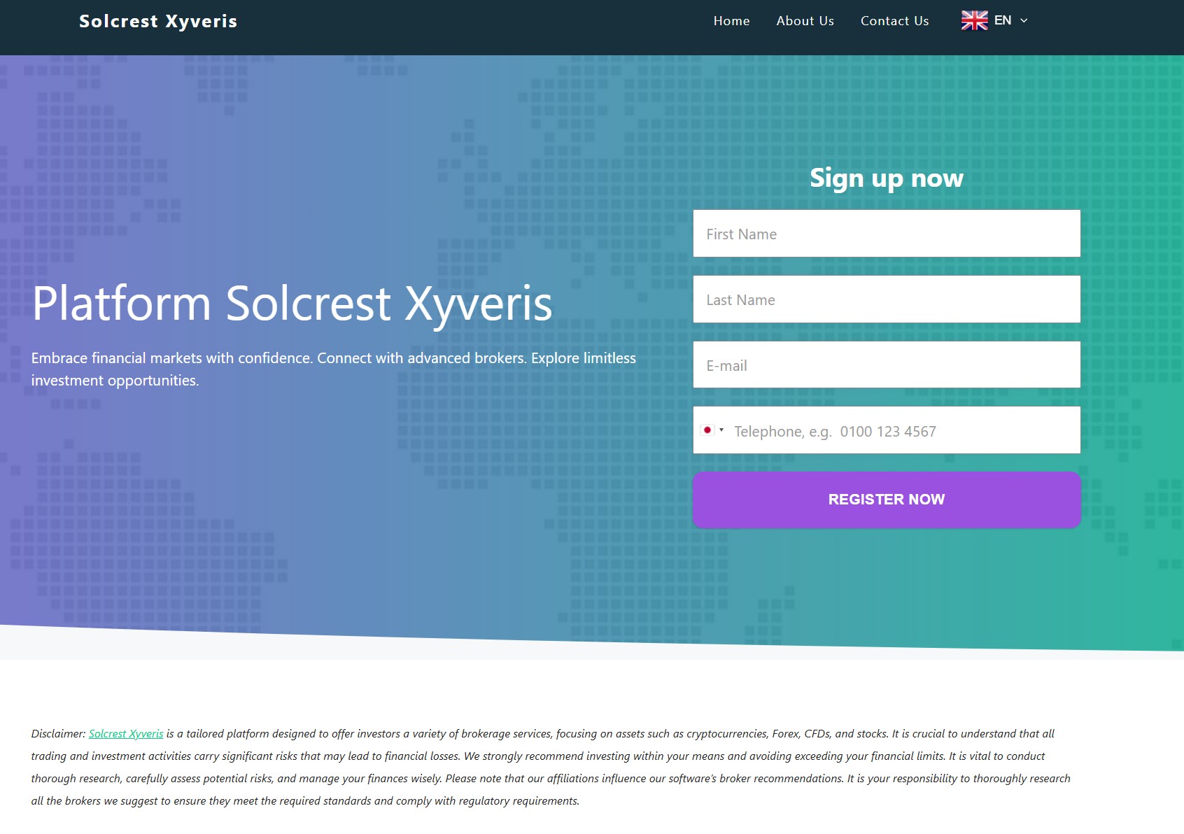 Лжеброкер Solcrest Xyveris (solcrestxyveris.net). Отзывы и возврат денег - 1