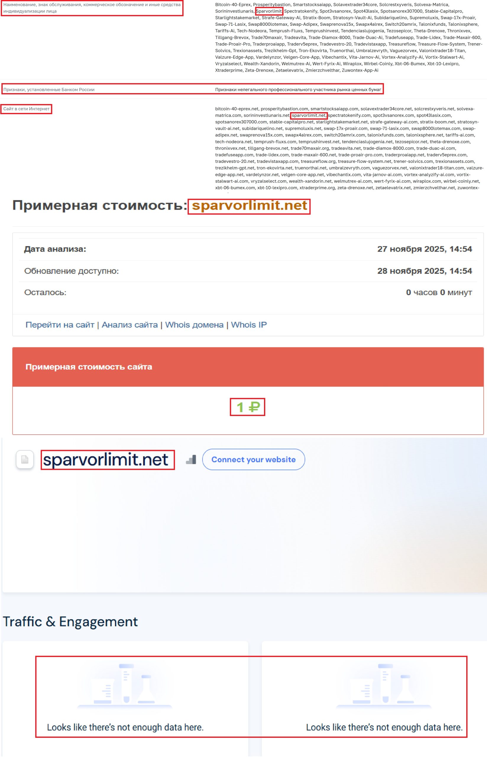 Лжеброкер Sparvor Limit (sparvorlimit.net). Отзывы и возврат денег - 3
