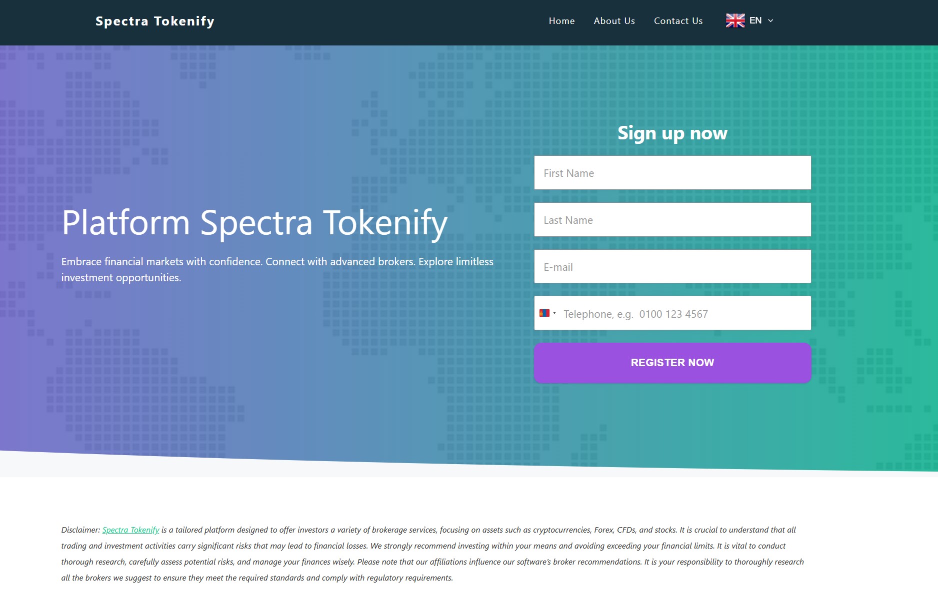 Аферистский брокер Spectra Tokenify (spectratokenify.com). Отзывы и возврат денег - 1 Аферистский брокер Spectra Tokenify (spectratokenify.com). Отзывы и возврат денег - 1