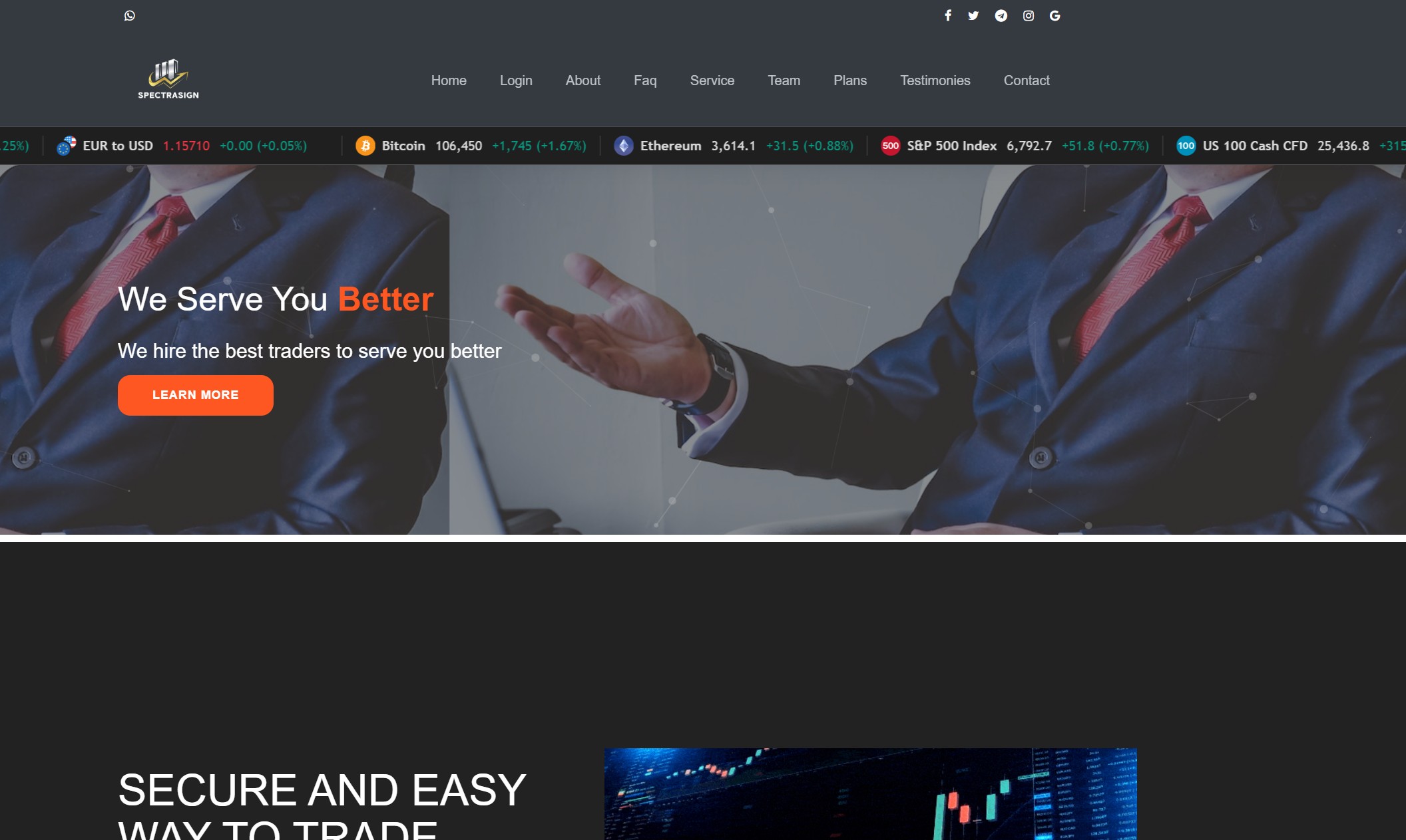 Фальшивый брокер Spectrasign (spectrasign.com). Отзывы и возврат денег - 1