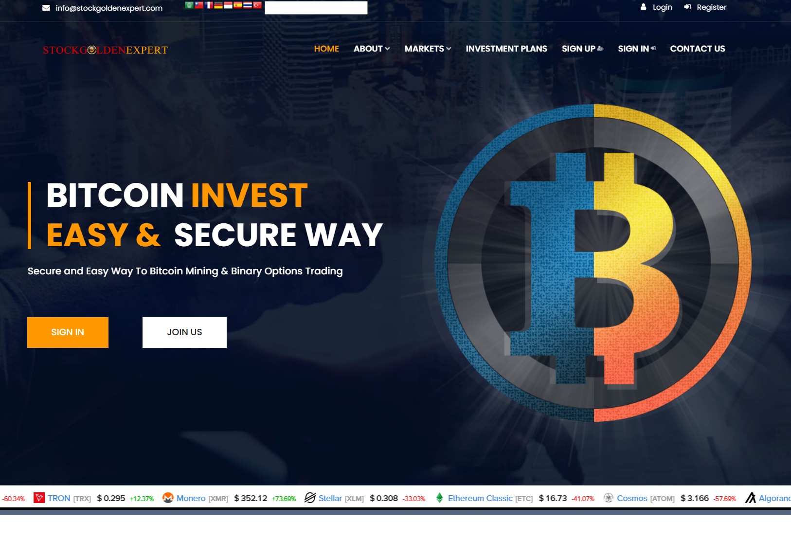 Мошеннический брокер Stockgoldenexpertis (stockgoldenexpert.com). Отзывы и возврат денег - 1