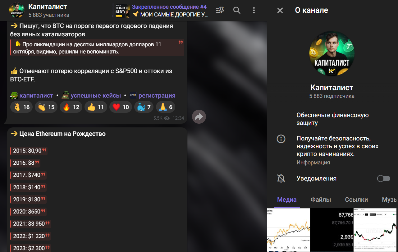 Мошеннический телеграм-канал Капиталист (https://t.me/joinchat/Nn3H6RIqzpU5N2Ey). Отзывы и возврат денег - 1
