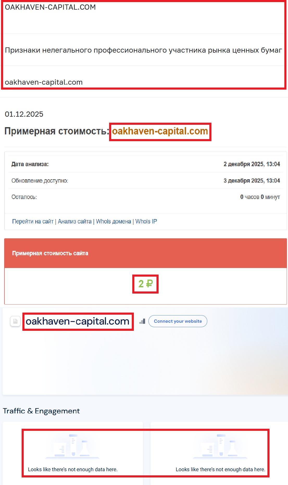 Лжеброкер Oak Haven Capital (oakhaven-capital.com). Отзывы и возврат денег - 3