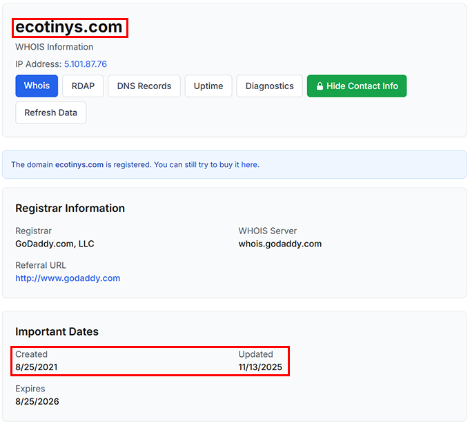 Фальшивый брокер Ecotinys (ecotinys.com). Отзывы и возврат денег - 2